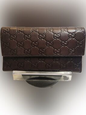 Gucci Guccissima Brown Continental Wallet